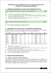 CYPETHERM HE PLUS. Justificación del cumplimiento de la exigencia básica HE 1